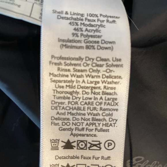 Eddie Bauer Long Black Goose Down Parka for Ultimate Winter Comfort. XL - Picture 5 of 7